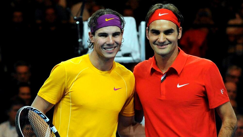 Rafael Nadal e Roger Federer.